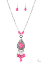 Load image into Gallery viewer, Cowgirl Couture- Pink and Silver Necklace- Paparazzi Accessories