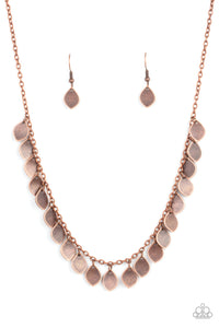 Dainty DISCovery- Copper Necklace- Paparazzi Accessories