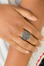 Load image into Gallery viewer, Fire and Ice- Silver Ring- Paparazzi Accessories