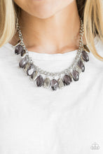 Load image into Gallery viewer, Fringe Fabulous- Silver Necklace- Paparazzi Accessories