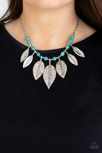 Load image into Gallery viewer, Highland Harvester- Blue and Silver Necklace- Paparazzi Accessories