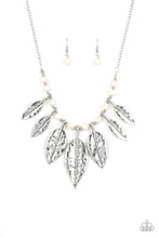 Load image into Gallery viewer, Highland Harvester- White and Silver Necklace- Paparazzi Accessories