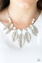 Load image into Gallery viewer, Highland Harvester- White and Silver Necklace- Paparazzi Accessories