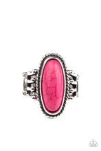 Load image into Gallery viewer, Home On The Ranch- Pink and Silver Ring- Paparazzi Accessories