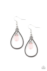 I'll Believe It ZEN I See It- Pink and Silver Earrings- Paparazzi Accessories