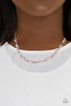 Load image into Gallery viewer, Incredibly Iridescent- Pink and Silver Necklace- Paparazzi Accessories