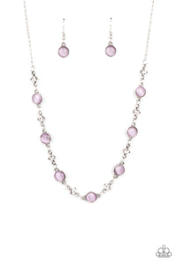 Inner Illumination- Purple and Silver Necklace- Paparazzi Accessories