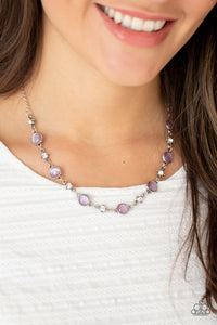 Inner Illumination- Purple and Silver Necklace- Paparazzi Accessories