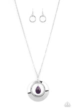 Load image into Gallery viewer, Inner Tranquility- Purple and Silver Necklace- Paparazzi Accessories