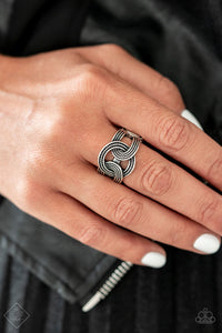 Join Forces- Silver Ring- Paparazzi Accessories