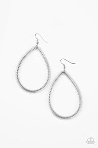 Just ENCASE You Missed It- Silver Earrings- Paparazzi Accessories