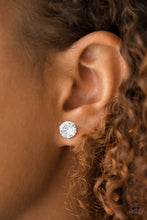 Load image into Gallery viewer, Just In TIMELESS- White and Gold Earrings- Paparazzi Accessories