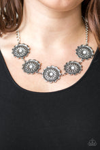 Load image into Gallery viewer, Me-dallions, Myself, and I- White and Silver Necklace- Paparazzi Accessories