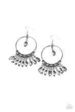 Load image into Gallery viewer, Metallic Harmony- Silver Earrings- Paparazzi Accessories