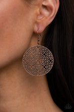 Load image into Gallery viewer, Metallic Mosaic- Copper Earrings- Paparazzi Accessories