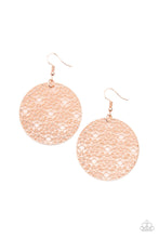 Load image into Gallery viewer, Metallic Mosaic- Rose Gold Earrings- Paparazzi Accessories