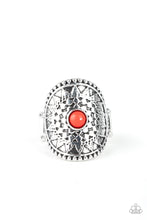 Load image into Gallery viewer, Mojave Rays- Red and Silver Ring- Paparazzi Accessories