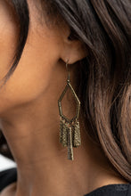 Load image into Gallery viewer, Museum Find- Brass Earrings- Paparazzi Accessories