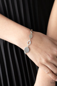 OVAL And Out- Silver Bracelet- Paparazzi Accessories