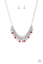 Load image into Gallery viewer, Party Spree- Red and Silver Necklace- Paparazzi Accessories