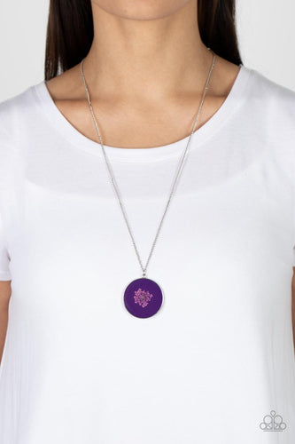 Prairie Picnic- Purple and Silver Necklace- Paparazzi Accessories