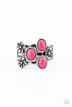 Load image into Gallery viewer, Primitive Paradise- Pink and Silver Ring- Paparazzi Accessories