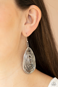Rural Ripples- Silver Earrings- Paparazzi Accessories