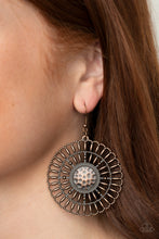 Load image into Gallery viewer, Rustic Groves- Copper Earrings- Paparazzi Accessories