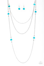 Load image into Gallery viewer, So SHORE Of Yourself- Blue and Silver Necklace- Paparazzi Accessories
