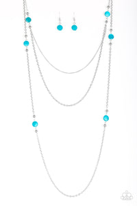So SHORE Of Yourself- Blue and Silver Necklace- Paparazzi Accessories