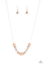 Load image into Gallery viewer, Space Glam- Rose Gold Necklace- Paparazzi Accessories