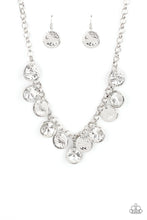 Load image into Gallery viewer, Spot On Sparkle- White and Silver Necklace- Paparazzi Accessories