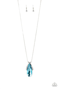Stellar Sophistication- Blue and Silver Necklace- Paparazzi Accessories