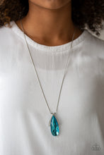 Load image into Gallery viewer, Stellar Sophistication- Blue and Silver Necklace- Paparazzi Accessories