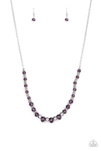 Load image into Gallery viewer, Stratosphere Sparkle- Purple and Silver Necklace- Paparazzi Accessories