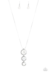 Summer Shores- White and Silver Necklace- Paparazzi Accessories
