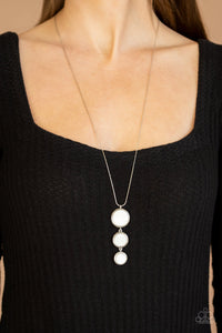 Summer Shores- White and Silver Necklace- Paparazzi Accessories
