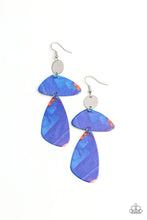 Load image into Gallery viewer, SWATCH Me Now- Blue and Silver Earrings- Paparazzi Accessories