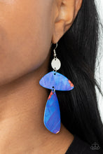 Load image into Gallery viewer, SWATCH Me Now- Blue and Silver Earrings- Paparazzi Accessories