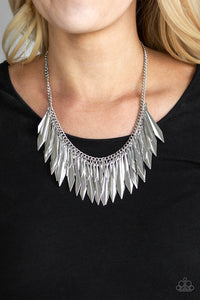 The Thrill-Seeker- Silver Necklace- Paparazzi Accessories