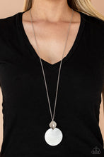 Load image into Gallery viewer, Tidal Tease- White and Silver Necklace- Paparazzi Accessories