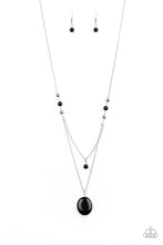 Load image into Gallery viewer, Time To Hit The ROAM- Black and Silver Necklace- Paparazzi Accessories