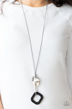 Load image into Gallery viewer, Top Of The WOOD Chain- Black and Silver Necklace- Paparazzi Accessories