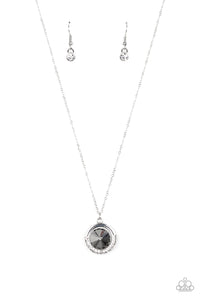 Trademark Twinkle- White and Silver Necklace- Paparazzi Accessories