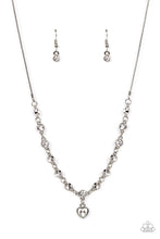 Load image into Gallery viewer, True Love Trinket- White and Silver Necklace- Paparazzi Accessories