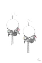 Load image into Gallery viewer, TWEET Dreams- Pink and Silver Earrings- Paparazzi Accessories