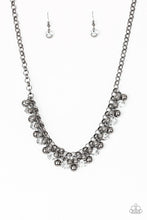 Load image into Gallery viewer, Wall Street Winner- White and Gunmetal Necklace- Paparazzi Accessories