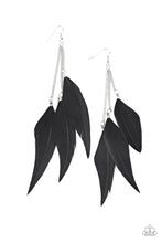 Load image into Gallery viewer, West Side Western- Black and Silver Earrings- Paparazzi Accessories