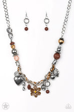 Load image into Gallery viewer, Charmed, I Am Sure- Brown and Silver Necklace- Paparazzi Accessories