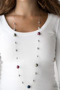 Eloquently Eloquent- Purple and Green Necklace- Paparazzi Accessories